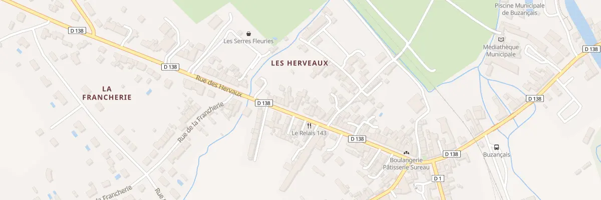 Plan du 97 Rue des Hervaux à Buzançais