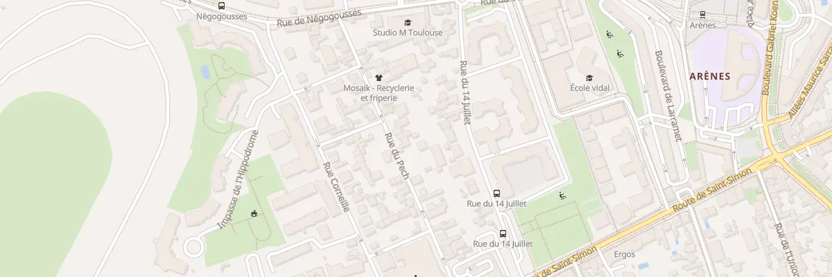 Plan du 34 Rue du Pech à Toulouse