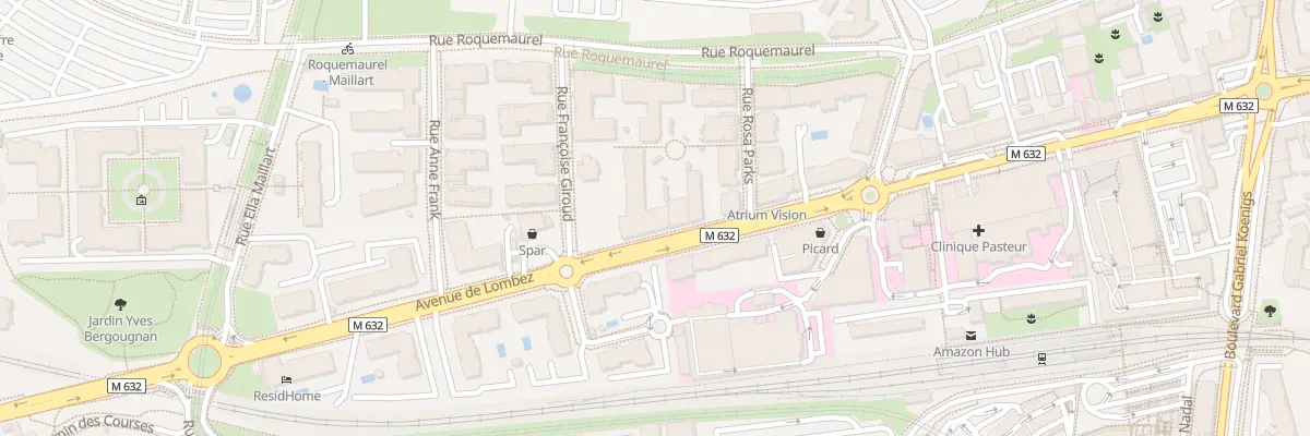 Plan du 100 Av de Lombez à Toulouse
