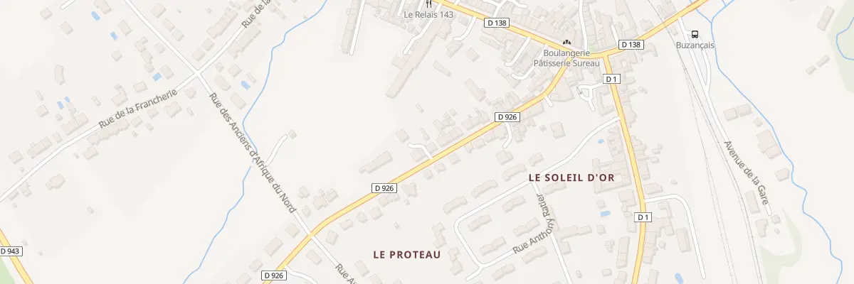 Plan du 44 Rue de la Résistance à Buzançais