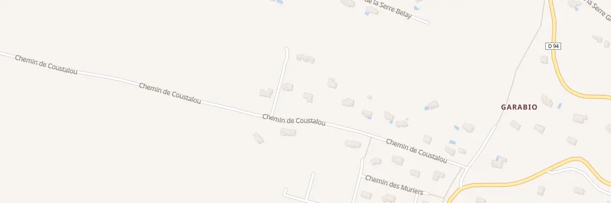 Plan du 232 Che de Coustalou à Reyniès