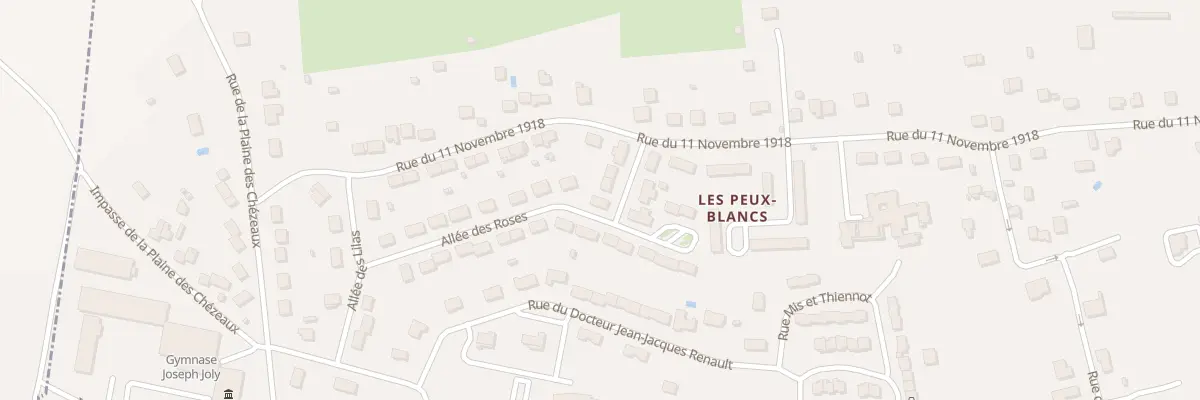 Plan du 20 All des Roses à Saint-Gaultier