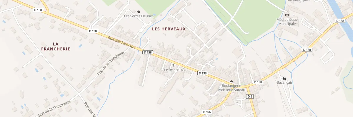 Plan du 85 Rue des Hervaux à Buzançais