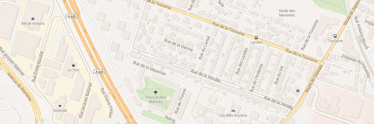 Plan du 8 Rue de la Vendée à Toulouse