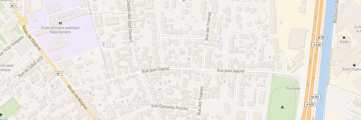 Plan du 47 Rue Jean Gayral à Toulouse
