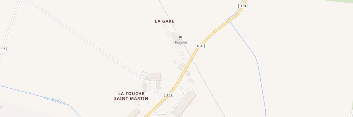 Plan du 12 Rue de la Gare à Heugnes