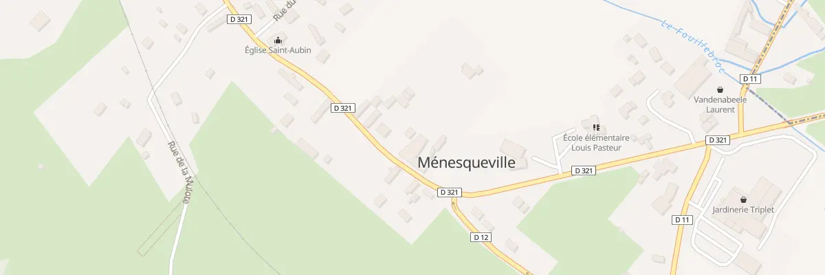 Plan du 12 Rue du General de Gaulle à Ménesqueville