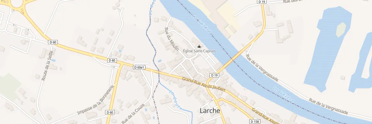 Plan du 1 Rue Raymond Ii De Turenne à Larche