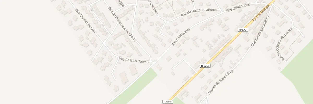 Plan du 35 Rue du Prof Berthelot à Eu