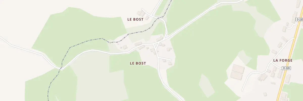 Plan du 7 Le Bost à Azerables