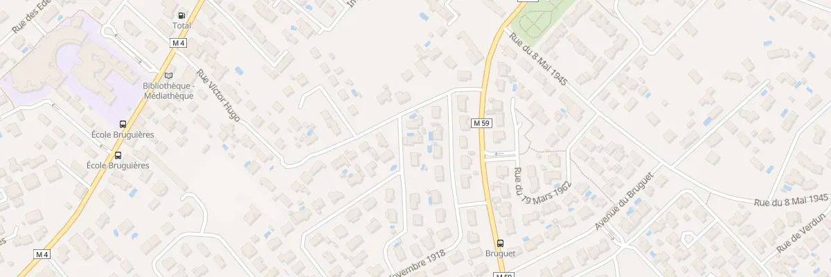 Plan du 1 Rue Lamartine à Bruguières