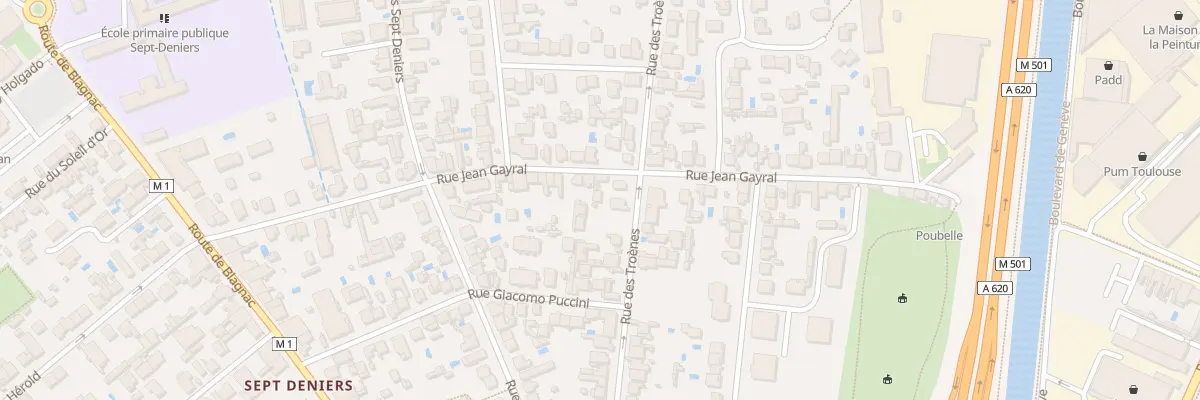 Plan du 49 Rue des Troènes à Toulouse