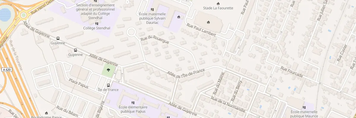 Plan du 11 All de l’Ile de France à Toulouse
