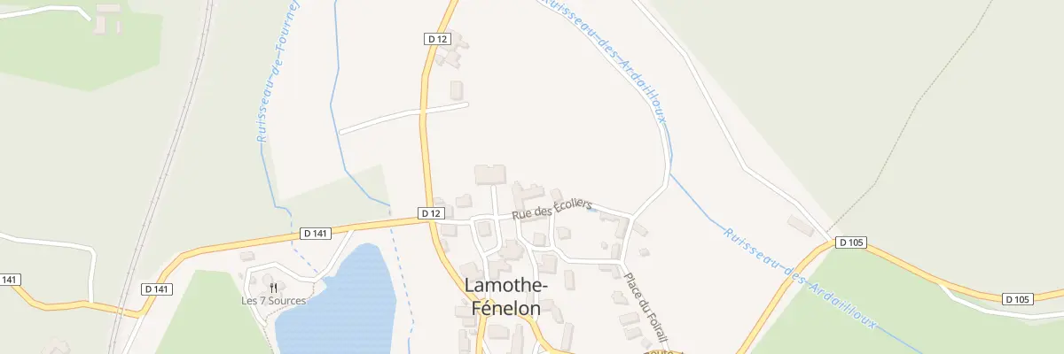 Plan du 89 Rue des Ecoliers à Lamothe-Fénelon