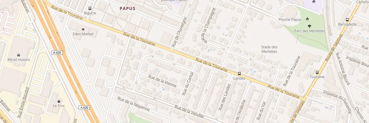 Plan du 2 Rue de l’Oise à Toulouse