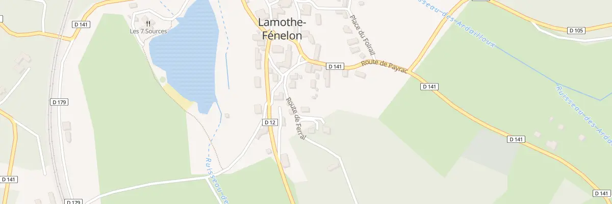 Plan du 101 Rte de Ferral à Lamothe-Fénelon