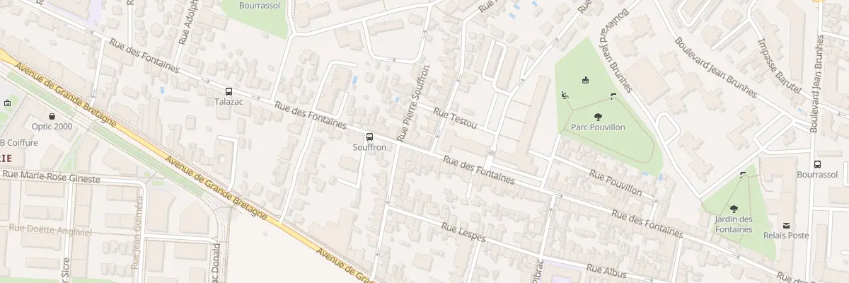 Plan du 192 Rue des Fontaines à Toulouse