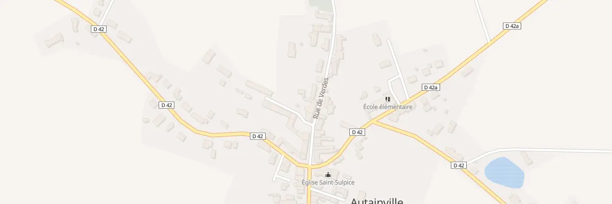Plan du 16 Rue de Verdes à Autainville