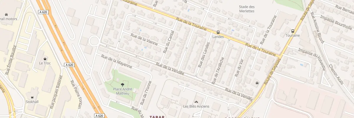 Plan du 7 Rue de la Creuse à Toulouse
