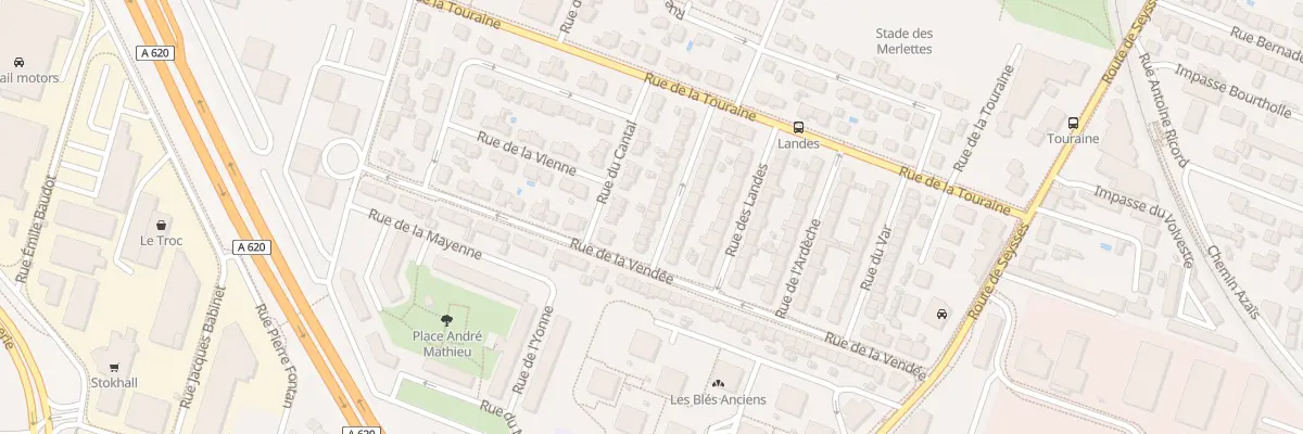 Plan du 9 Rue de la Creuse à Toulouse