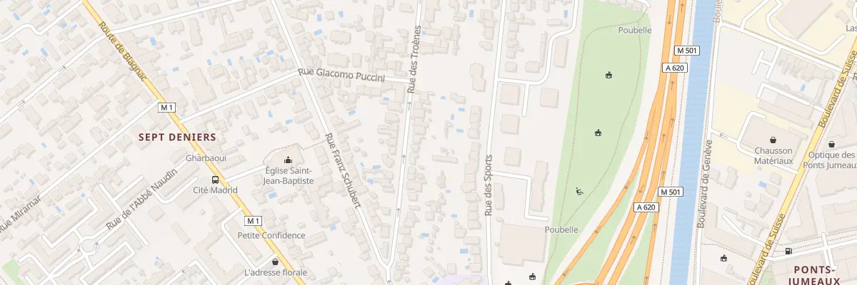 Plan du 28 Rue des Troènes à Toulouse