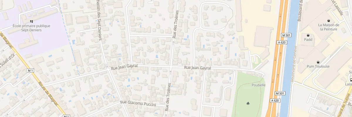 Plan du 62 Rue des Troènes à Toulouse