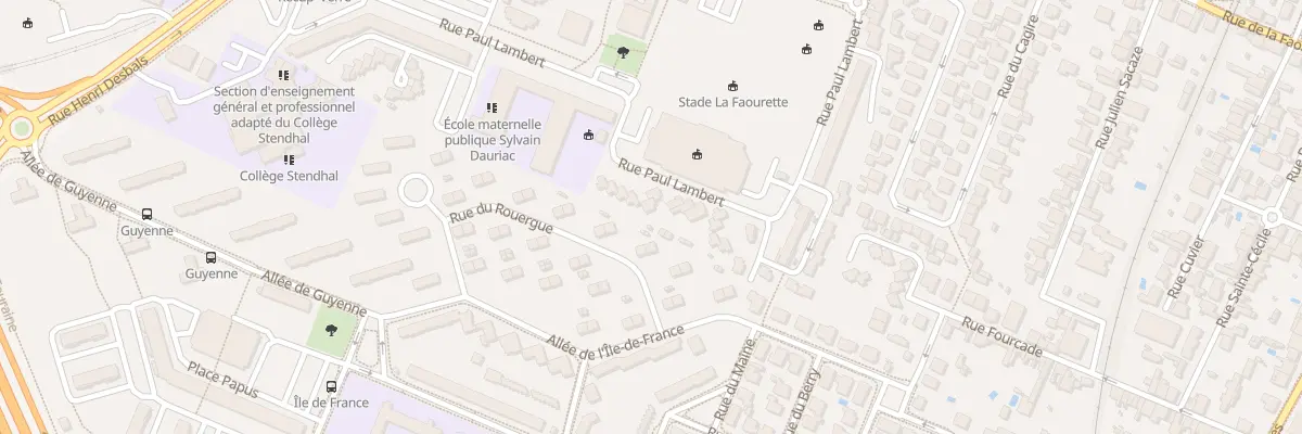 Plan du 33 Rue Paul Lambert à Toulouse