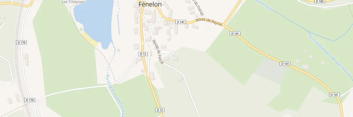 Plan du 119 Rte de Ferral à Lamothe-Fénelon