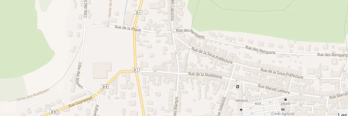 Plan du 66 Rue des Capucins aux Andelys