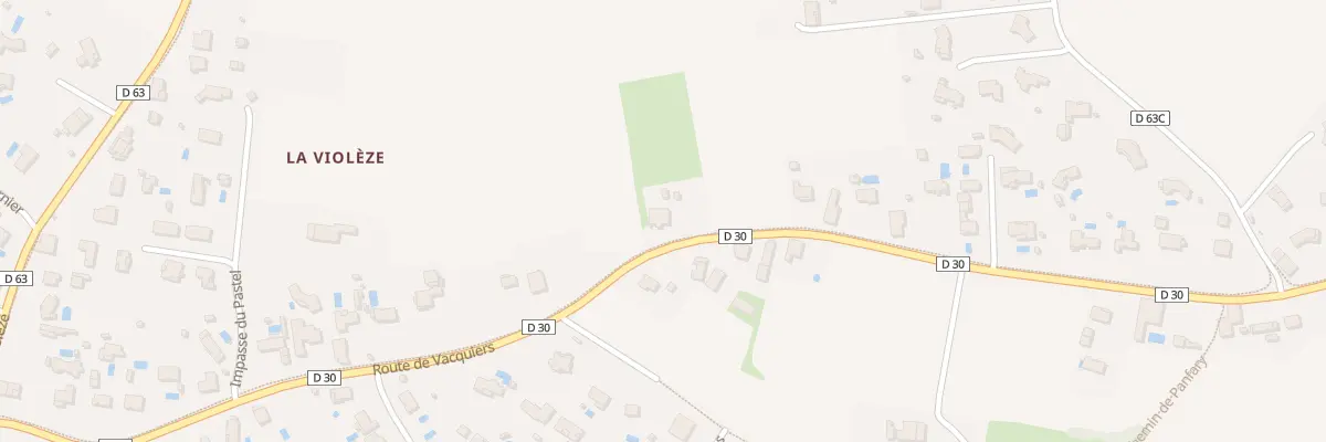 Plan du 585 Rte de Vacquiers à Bouloc