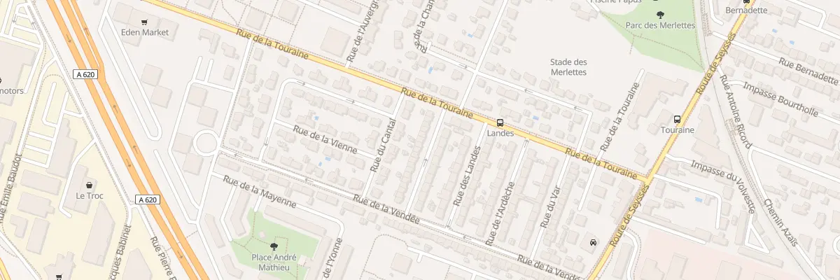 Plan du 25 Rue de la Creuse à Toulouse