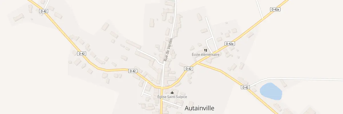 Plan du 7 Rue de Verdes à Autainville