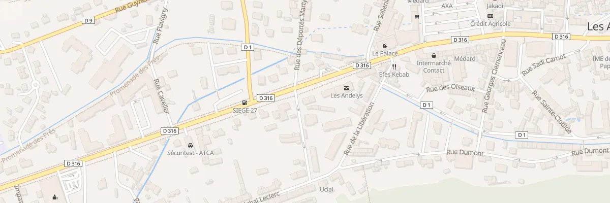 Plan du 35 Rue des Déportés Martyrs aux Andelys