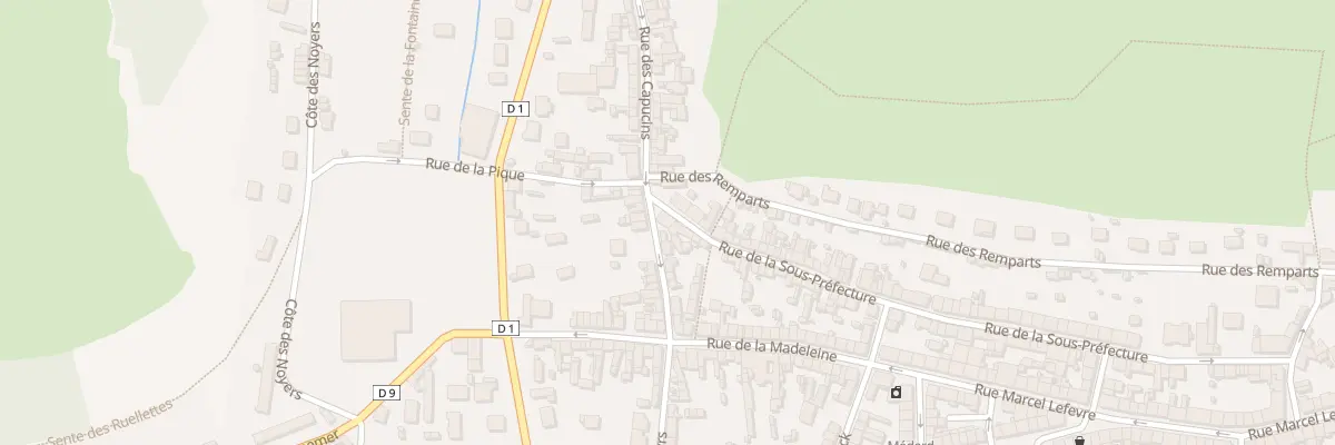 Plan du 99 Rue de la sous Préfecture aux Andelys