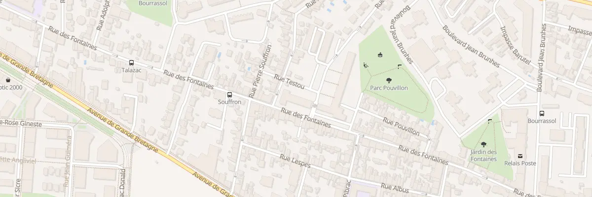 Plan du 2 Rue Milhes à Toulouse