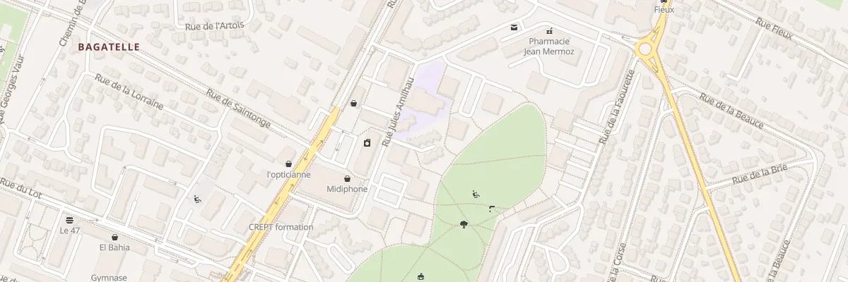 Plan du 22 Rue Jules Amilhau à Toulouse