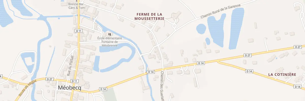 Plan du 1 Sen de la Croix Blanche à Méobecq