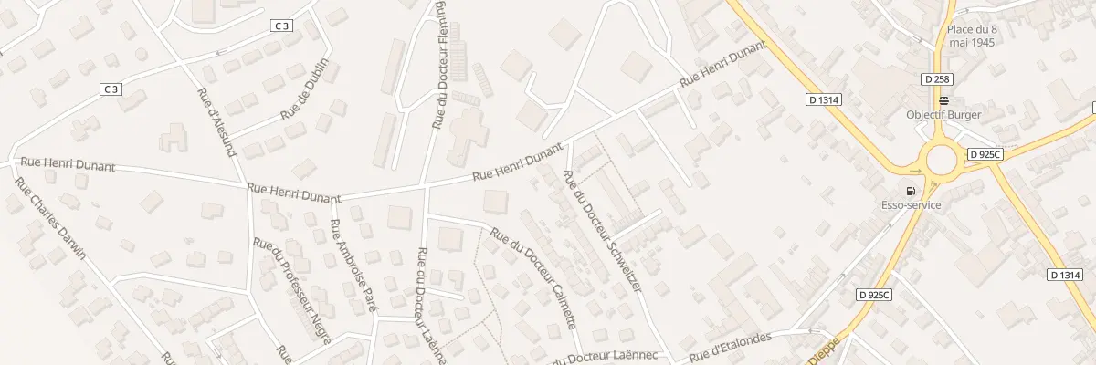 Plan du 4 Rue Doc Schweitzer à Eu