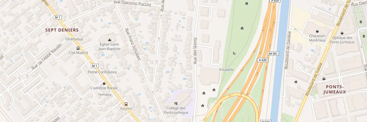Plan du 33 Rue des Sports à Toulouse