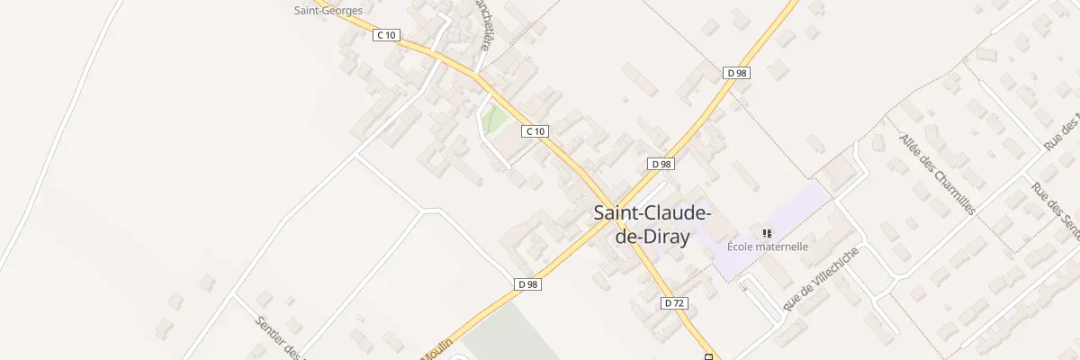 Plan du 33 Pl de l’Eglise à Saint-Claude-de-Diray