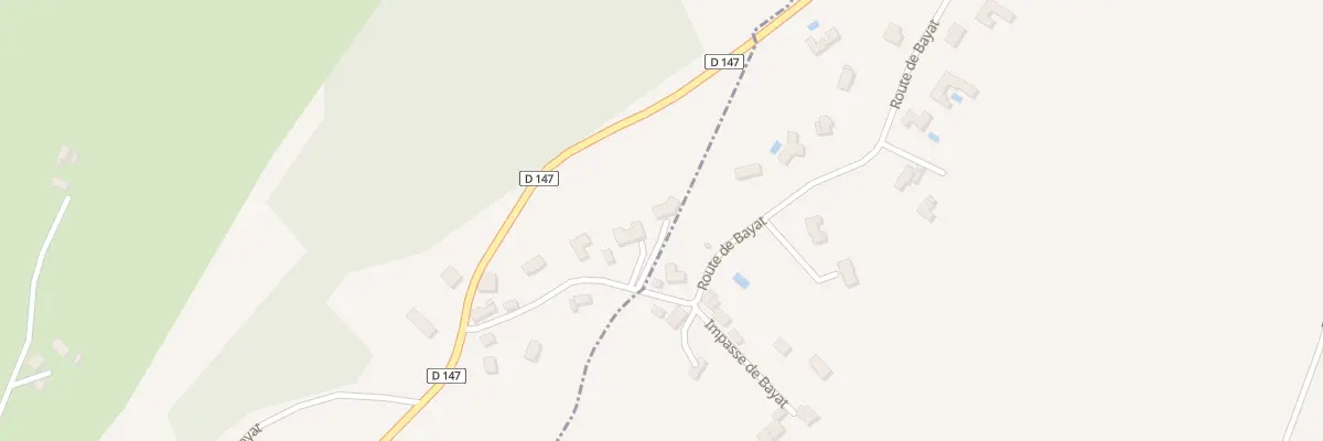 Plan du 141 Rte De Bayat à Yssandon