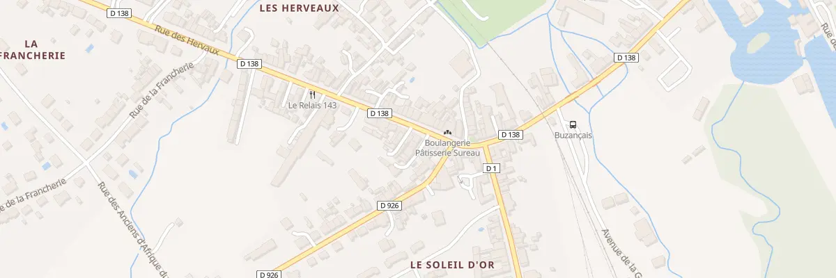 Plan du 20 Rue des Hervaux à Buzançais