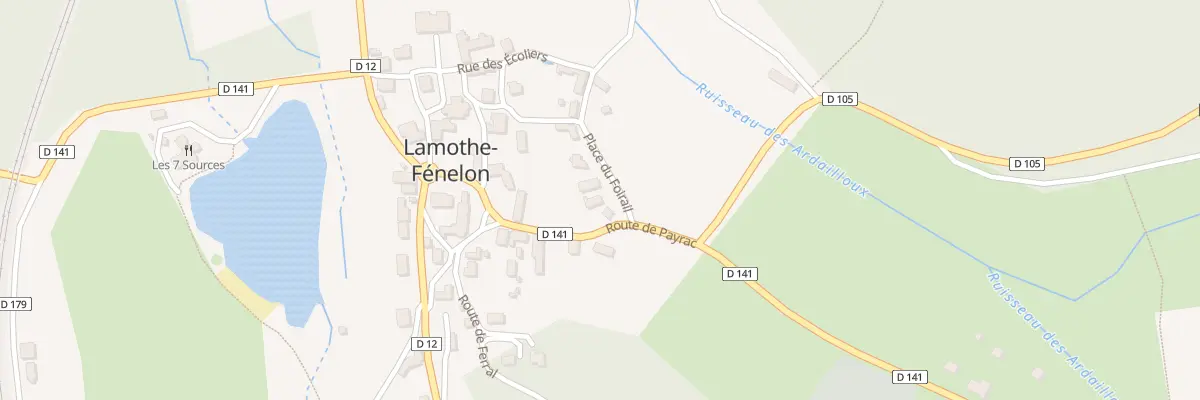 Plan du 183 Rte de Payrac à Lamothe-Fénelon