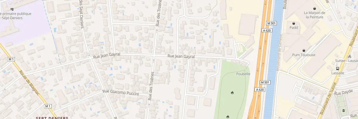 Plan du 64 Rue Jean Gayral à Toulouse