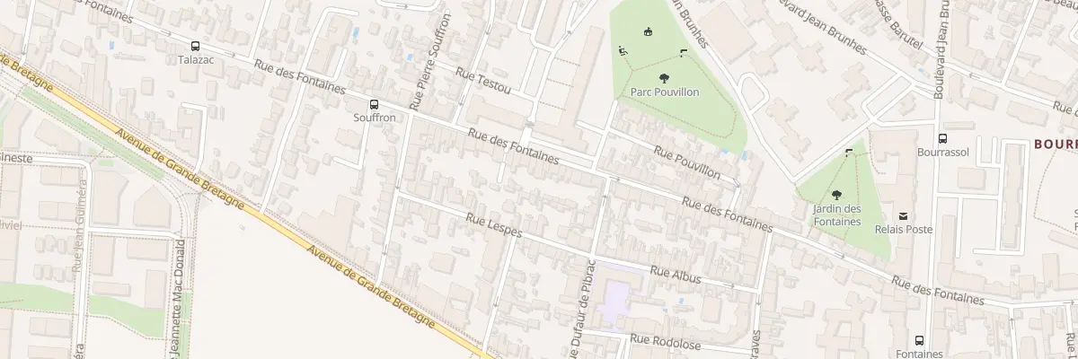 Plan du 159 Rue des Fontaines à Toulouse