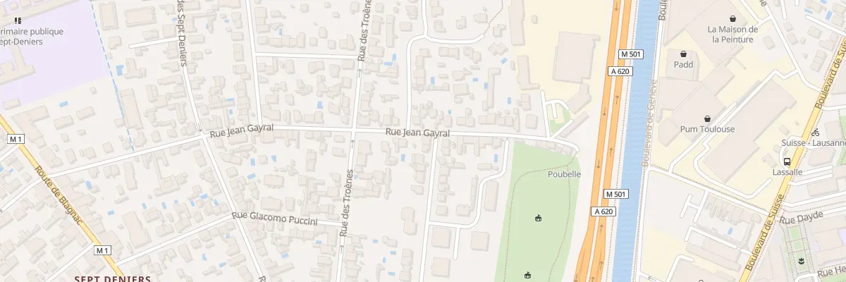 Plan du 66 Rue Jean Gayral à Toulouse