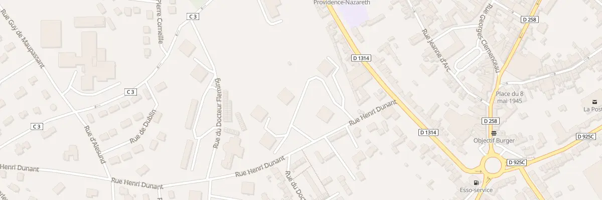 Plan du 2 Rue Doc Roux à Eu