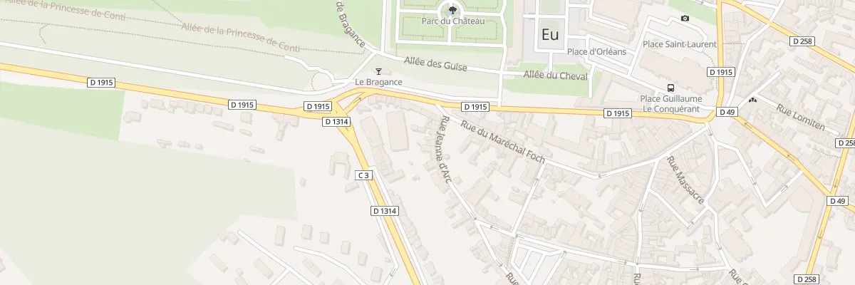 Plan du 81 Rue Jeanne d’Arc à Eu