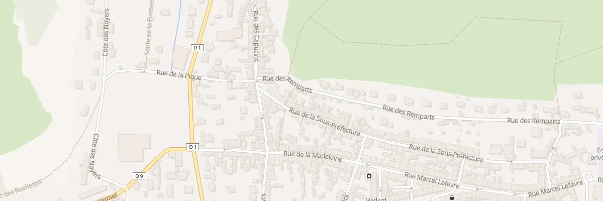 Plan du 94 Rue de la sous Préfecture aux Andelys