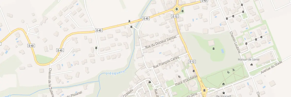 Plan du 2 Rue du Docteur Samiac à Miremont